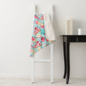 Cupcakes Sherpa Blanket Deken (In situ)