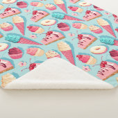 Cupcakes Sherpa Blanket Deken (3/4)