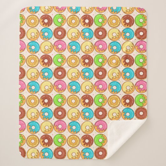 Cupcakes Sherpa Blanket Deken (Voorkant)