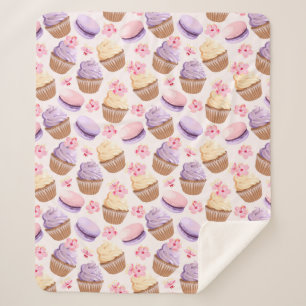 Cupcakes Sherpa Blanket Sherpa Deken