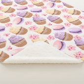 Cupcakes Sherpa Blanket Sherpa Deken (3/4)
