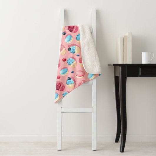 Cupcakes Sherpa Blanket Sherpa Deken (In situ)