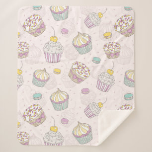 Cupcakes Sherpa Deken