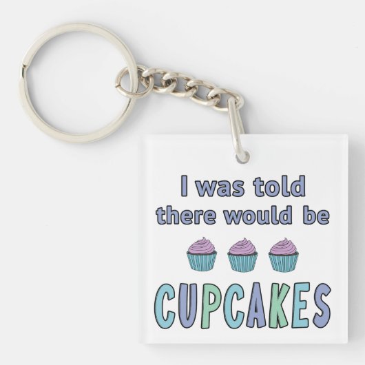 Cupcakes Sleutelhanger (voorkant)