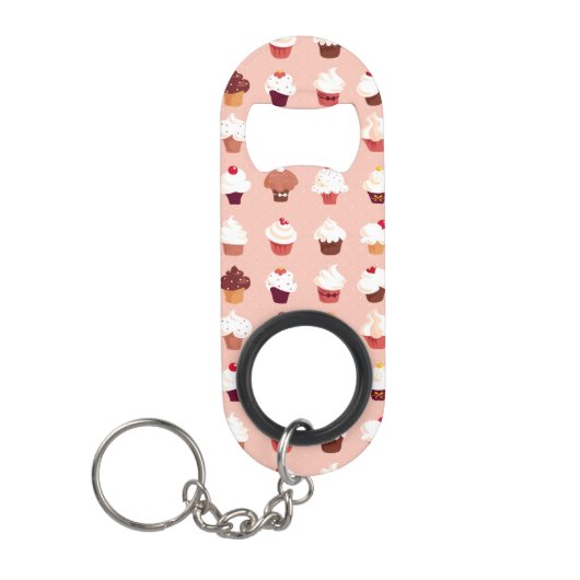 Cupcakes Sleutelhanger Flessenopener (Voorkant)