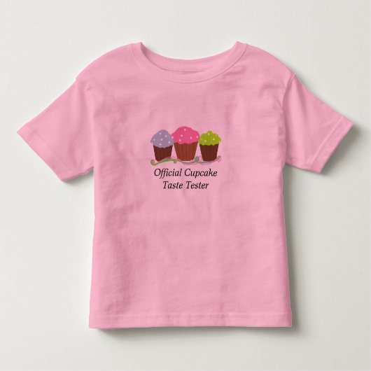 Cupcakes - Smaaktester Kinder Shirts (Voorkant)