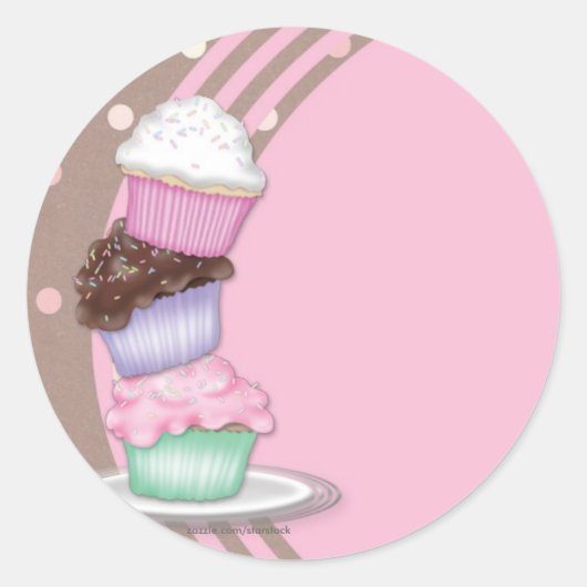 Cupcakes Sticker (Voorkant)
