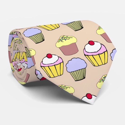 Cupcakes Stropdas (Opgerold)