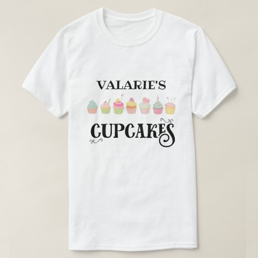 Cupcakes T-shirt (Design voorkant)