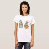 Cupcakes T-shirt (Voorkant volledig)