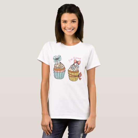 Cupcakes T-shirt (Voorkant volledig)
