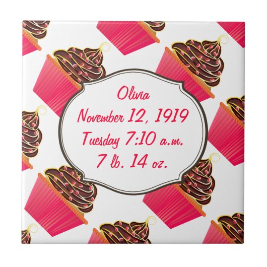 Cupcakes Tegeltje (Voorkant)