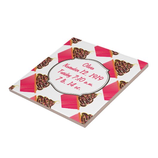 Cupcakes Tegeltje (Zijkant)