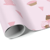 Cupcakes/thee Cadeaupapier (Rol Hoek)