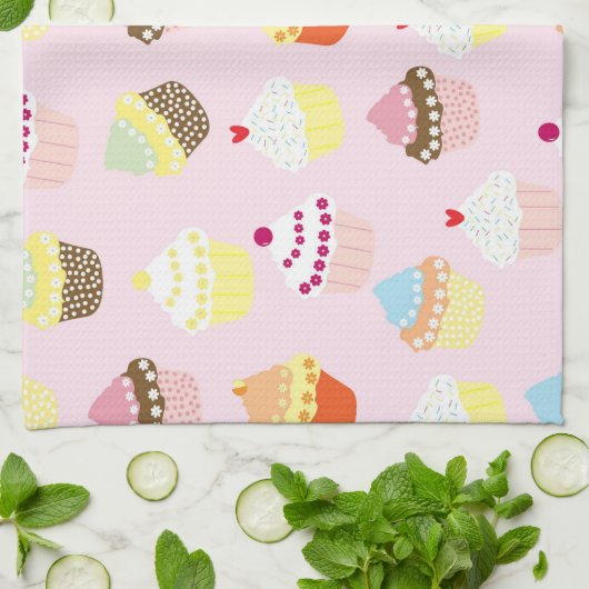 Cupcakes Theedoek (Gevouwen)