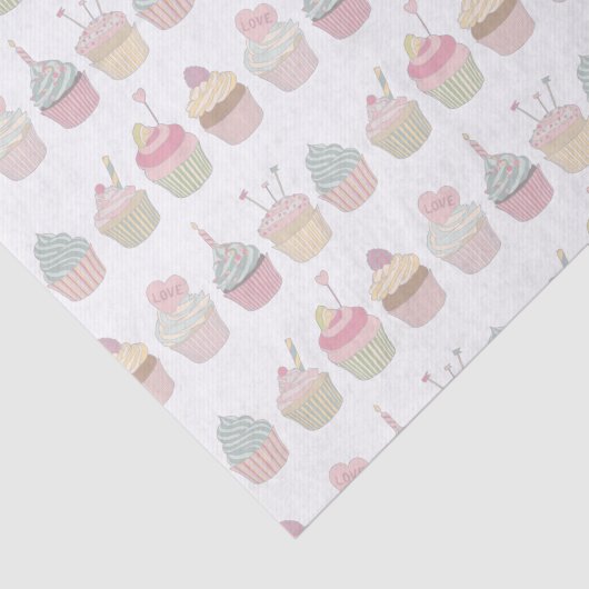 Cupcakes Tissuepapier (Detail)
