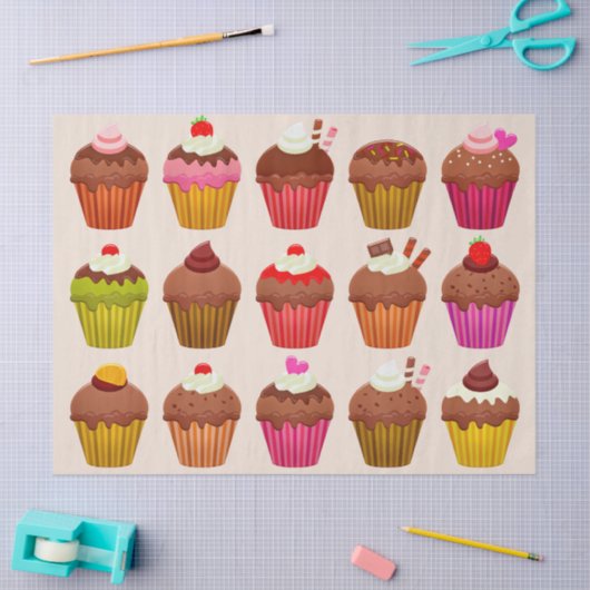 cupcakes-tissuepapier tissuepapier (Craft)