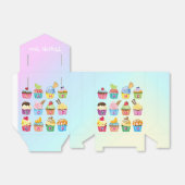 Cupcakes toevoegen Jouw naam Monogram Delicious be Bedankdoosjes (Uitgevouwen)