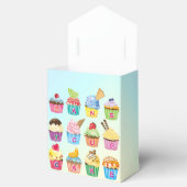 Cupcakes toevoegen Jouw naam Monogram Delicious be Bedankdoosjes (Geopend)