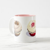 Cupcakes Tweekleurige Koffiemok (Voorkant links)