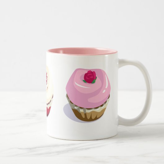 Cupcakes Tweekleurige Koffiemok (Rechts)