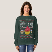 Cupcakes Ugly KerstSweater Trui (Voorkant volledig)