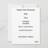 Cupcakes uitnodigen ...; ) SRF Kaart (Achterkant)