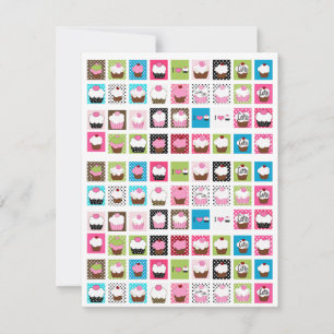 Cupcakes uitnodigen ...; ) SRF Kaart