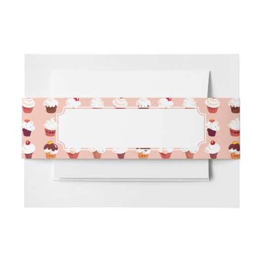 Cupcakes Uitnodigingen Wikkel (Voorkant Voorbeeld)