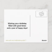 Cupcakes Verjaardag Foto Briefkaart (Achterkant)