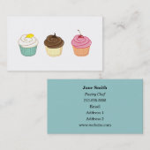 Cupcakes. Visitekaartje (Voorkant / Achterkant)