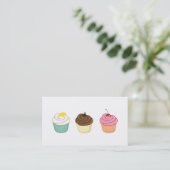 Cupcakes. Visitekaartje (Staand voorkant)