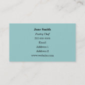 Cupcakes. Visitekaartje (Achterkant)