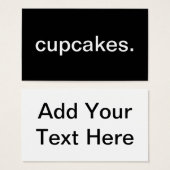 Cupcakes Visitekaartje (Voorkant /achterkant)