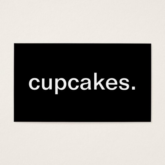 Cupcakes Visitekaartje (Voorkant)