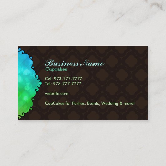 Cupcakes visitekaartjes (Achterkant)