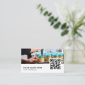 cupcakes visitekaartjes QR-code (Staand voorkant)