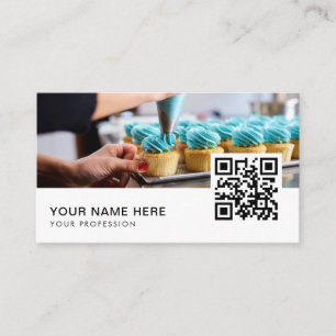 cupcakes visitekaartjes QR-code
