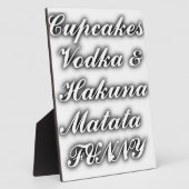 Cupcakes Vodka Hakuna Matata FUNNY Fotoplaat (Zijkant)