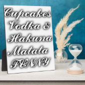 Cupcakes Vodka Hakuna Matata FUNNY Fotoplaat (Zijkant)