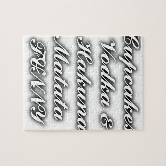 Cupcakes Vodka Hakuna Matata FUNNY Legpuzzel (Horizontaal)