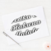 Cupcakes Vodka Hakuna Matata FUNNY Ovale Sticker (Envelop)