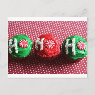 Cupcakes voor Kerstman Feestdagenkaart