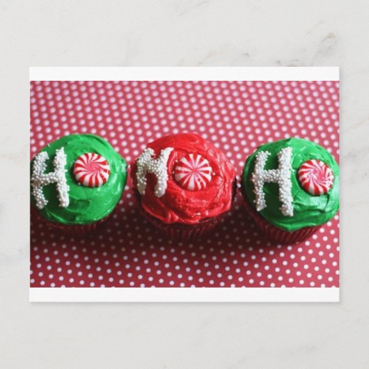 Cupcakes voor Kerstman Feestdagenkaart (Voorkant)