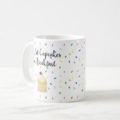 Cupcakes voor ontbijt Koffie Mok (Voorkant links)