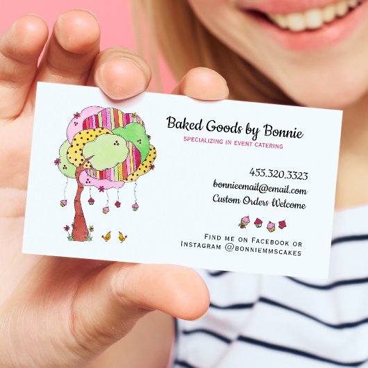 Cupcakes Whimsical Bakkerij Visitekaartje