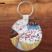 "Cupcakes with sprinkles" Sleutelhanger (Voorkant)