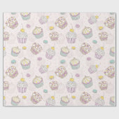 Cupcakes Wrapping Paper Cadeaupapier (Vlak)