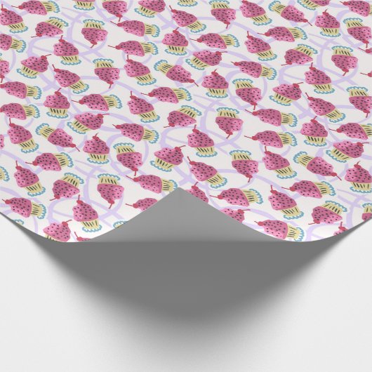 Cupcakes Wrapping Paper Cadeaupapier (Hoek)