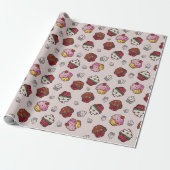 Cupcakes Wrapping Paper Cadeaupapier (Uitgerold)